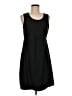 L.L.Bean Solid Black Casual Dress Size MedR - photo 1