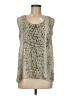 Sabine 100% Polyester Gray Sleeveless Blouse Size M - photo 1