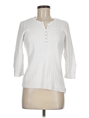 Karen Scott Long Sleeve Henley (view 1)