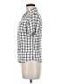 dip Checkered-gingham Ivory Short Sleeve Blouse Size 16 - photo 5
