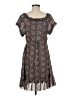 Pinky 100% Polyester Paisley Gray Casual Dress Size M - photo 2