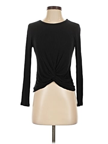 Aqua Long Sleeve Top (view 1)