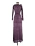 ASOS 100% Polyester Print Purple Casual Dress Size 4 - photo 1