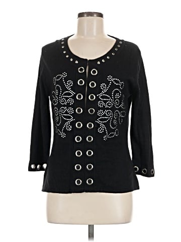 Michael Simon 3/4 Sleeve Silk Top (view 1)