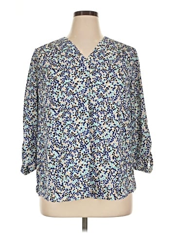 AK Anne Klein 3/4 Sleeve Blouse (view 1)
