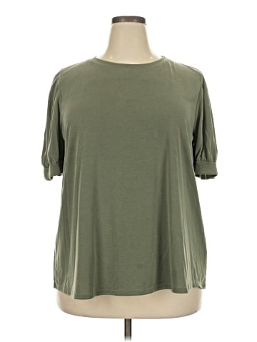 Green Envelope Short Sleeve Top (view 1)