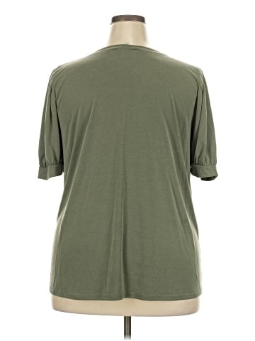 Green Envelope Short Sleeve Top (view 2)