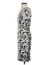 St. John 100% Polyester Paisley Silver Cocktail Dress Size 2 - photo 5