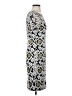 St. John 100% Polyester Paisley Silver Cocktail Dress Size 2 - photo 4