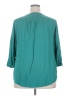 St. John's Bay 100% Rayon Teal 3/4 Sleeve Blouse Size 2X - photo 2