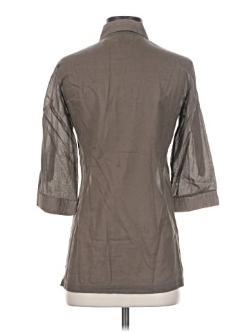 Only 3/4 Sleeve Button-Down Shirt (view 2)