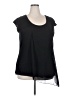 One World Black Sleeveless Blouse Size 2X - photo 1