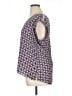 DR2 100% Polyester Purple Short Sleeve Blouse Size XL - photo 5