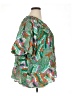 Entro Tropical Green Short Sleeve Blouse Size XL - photo 4