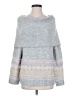 Caslon Color Block Gray Pullover Sweater Size S - photo 1