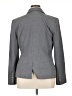 The Limited Solid Stripes Gray Blazer Size 14 - photo 2