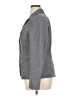 The Limited Solid Stripes Gray Blazer Size 14 - photo 5