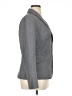 The Limited Solid Stripes Gray Blazer Size 14 - photo 4
