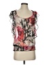 Wrapper 100% Polyester Pink Sleeveless Blouse Size S - photo 1
