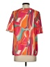 Flying Tomato 100% Polyester Color Block Orange Short Sleeve Blouse Size S - photo 2