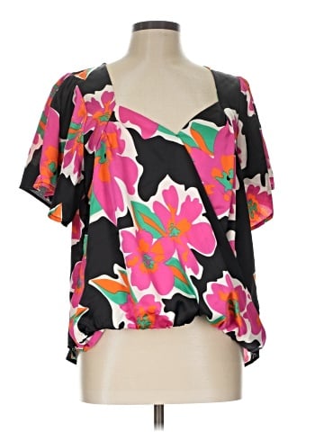 Umgee Short Sleeve Blouse (view 1)