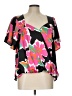 Umgee Black Short Sleeve Blouse Size L - photo 1