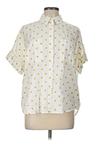 Madewell Sun Embroidered Courier Shirt (view 1)
