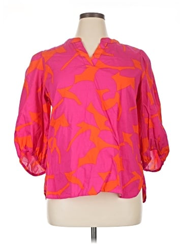 Bar III 3/4 Sleeve Blouse (view 1)