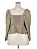 ABound 100% Rayon Yellow 3/4 Sleeve Blouse Size 3X - photo 2