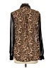 Mine 100% Polyester Animal Print Black Long Sleeve Blouse Size L - photo 2