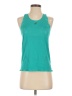 Asics 100% Polyester Teal Active Tank Size S - photo 1