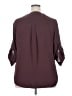 Torrid 100% Polyester Burgundy 3/4 Sleeve Blouse Size 2X Plus (2) - photo 2