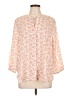 Jachs Girlfriend 100% Polyester Orange 3/4 Sleeve Blouse Size L - photo 1