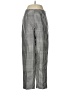 Sunny Leigh 100% Polyester Houndstooth Silver Casual Pants Size 8 - photo 1