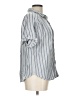 Universal Thread 100% Rayon Stripes Blue Short Sleeve Button-Down Shirt Size L - photo 4