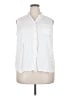 North Style 100% Cotton White Sleeveless Button-Down Shirt Size 2X - photo 1