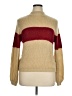 Roolee Color Block Gold Turtleneck Sweater Size XL - photo 1