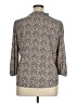 Adrianna Papell Animal Print Ivory 3/4 Sleeve Blouse Size XL - photo 2
