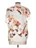 Vince Camuto 100% Polyester White Short Sleeve Blouse Size L (petite) - photo 2