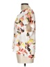 Vince Camuto 100% Polyester White Short Sleeve Blouse Size L (petite) - photo 5