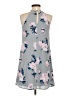 Candie's 100% Polyester Floral Gray Casual Dress Size XS - photo 2