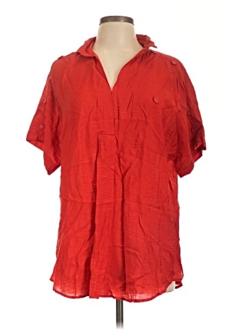 John Mark Short Sleeve Blouse (view 1)