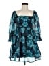 Thirty/Thirty 100% Polyester Teal Cocktail Dress Size M - photo 1