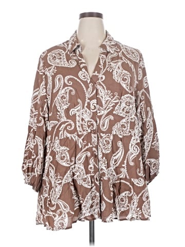 Cato 3/4 Sleeve Blouse (view 1)