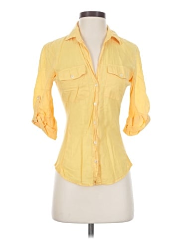 James Perse 3/4 Sleeve Button-Down Shirt (view 1)
