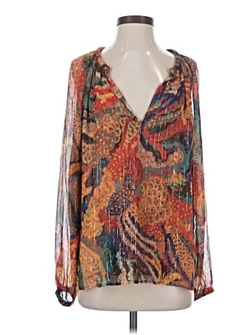 A.L.C. Long Sleeve Silk Top (view 1)