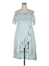 No Boundaries 100% Recycled Polyester Teal Cocktail Dress Size XXL - photo 1
