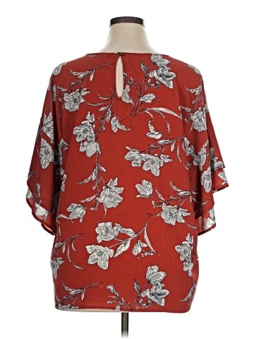 Bobeau 3/4 Sleeve Blouse (view 2)