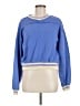 Free People 100% Cotton Color Block Blue Pullover Sweater Size M - photo 1