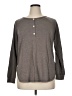 Automet Brown Gray Long Sleeve Top Size XL - photo 1